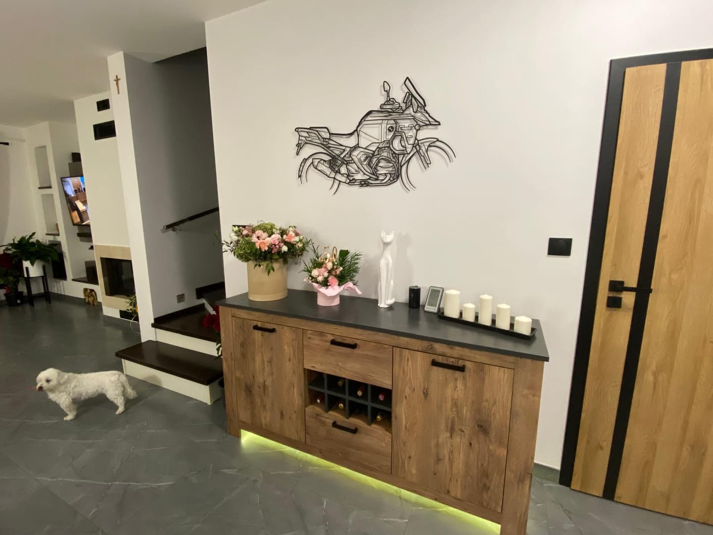 Customer photo review of Your Custom Bike Silhouette Metal Wall Art