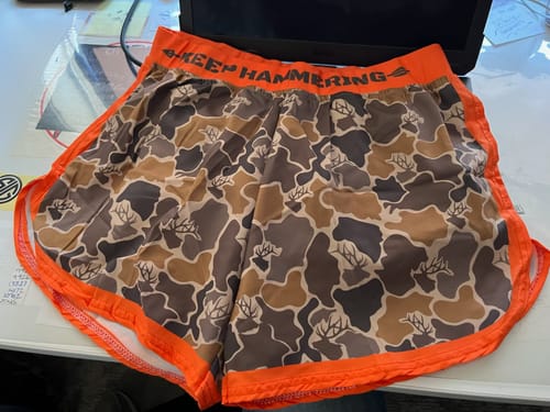 Customer photo review of ELK CAMO STRIDER SHORTS