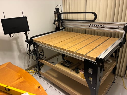 Customer photo review of CNC Router Starter Set – 5 Must-Have Bits for Beginners