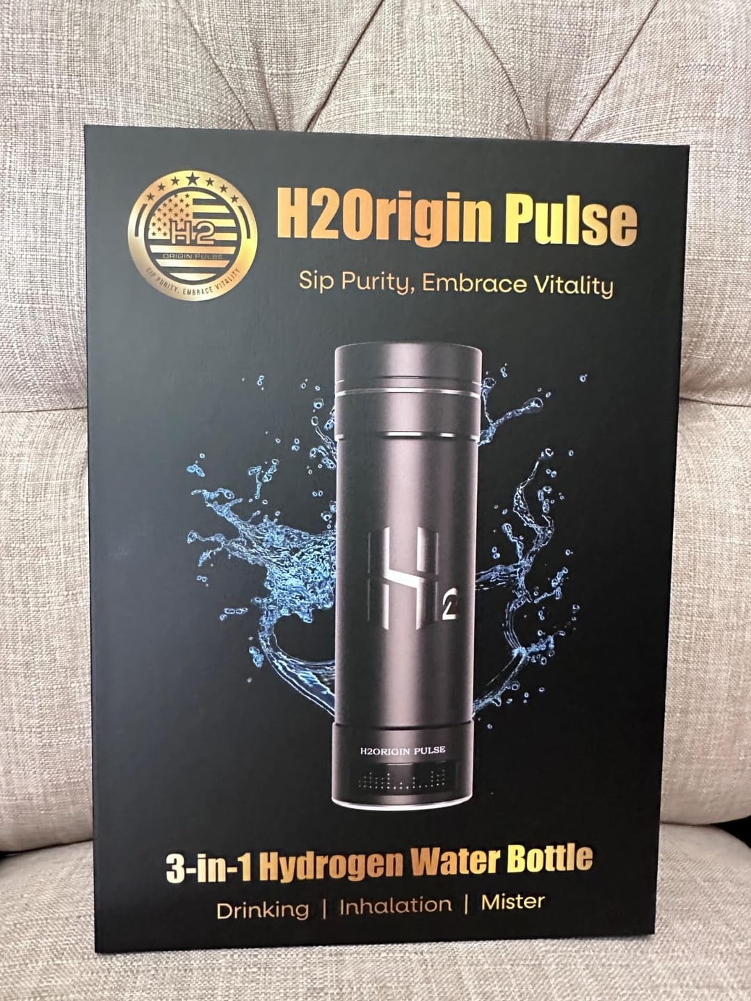 Customer photo review of Hydrogen Water Bottle Generator Black