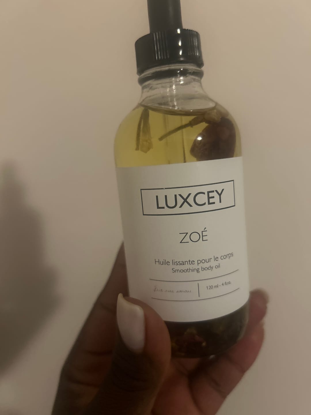 Customer photo review of Zoé - Smoothing Body Oil
