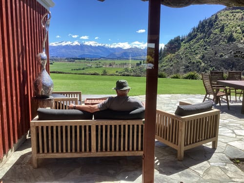 Customer photo review of Cardrona Teak 2 Seater Sofa