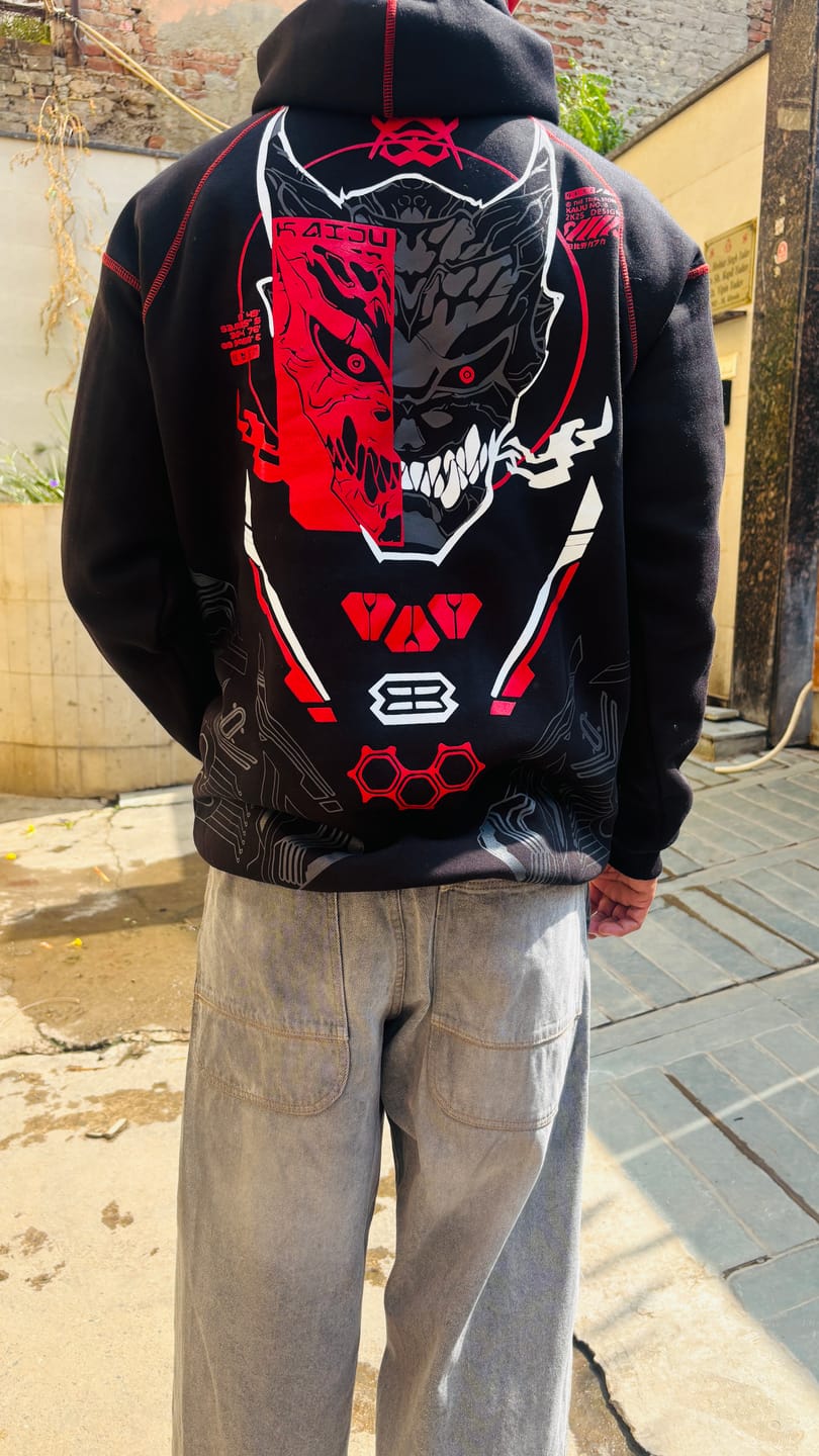 Customer photo review of Kaiju No.8 // Screen & Puff // 350 GSM Cotton Fleece Hoodie