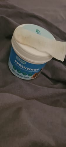 Customer photo review of FreshWipes Kit – Protects Against Dental Diseases