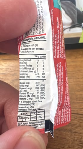 Customer photo review of Pack 4x Electrolitos Mix Sabores + Vaso Regalo