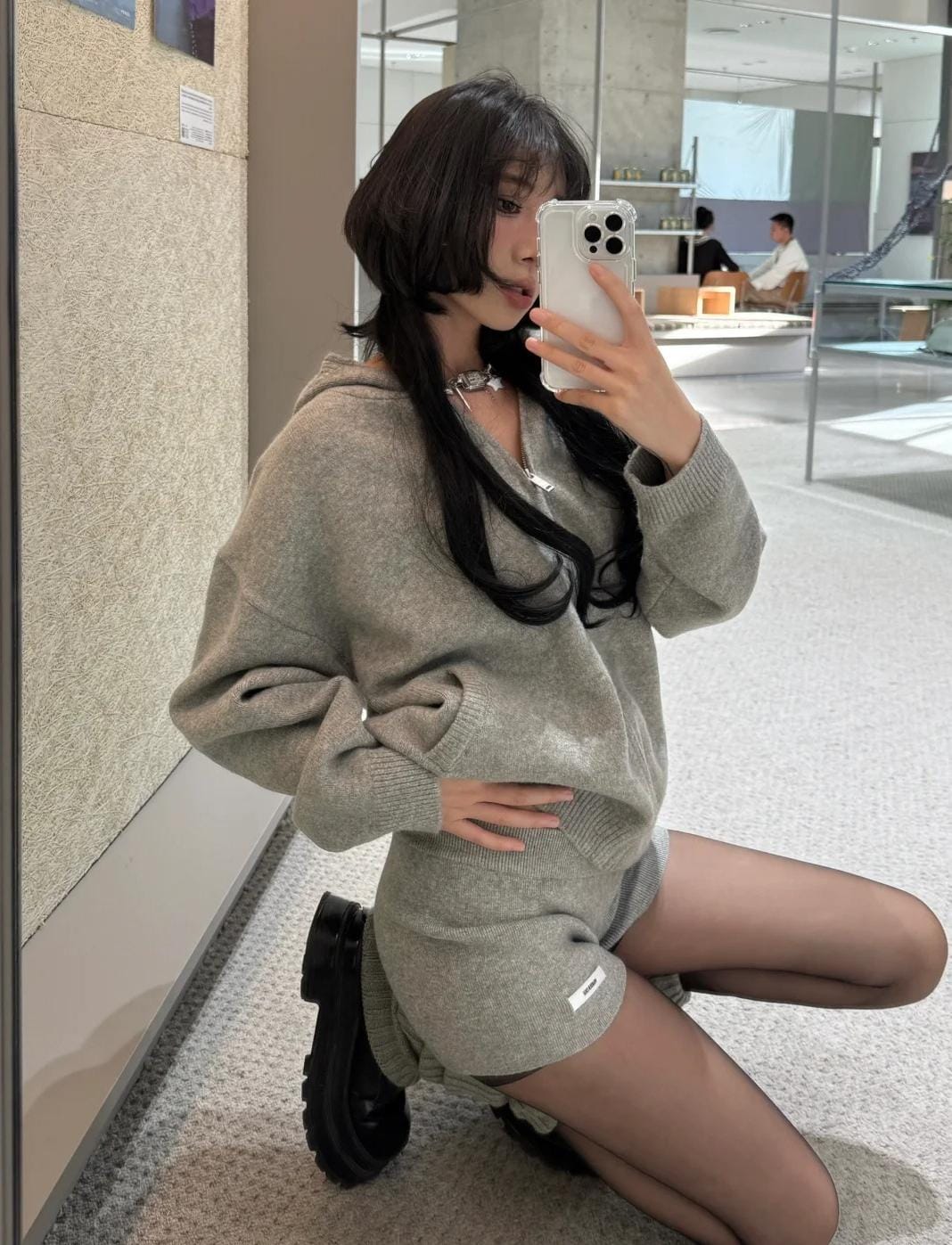 Customer photo review of WARDEN EDGE Oversized Hoodie & Shorts Set - Streetwear-Inspired Design