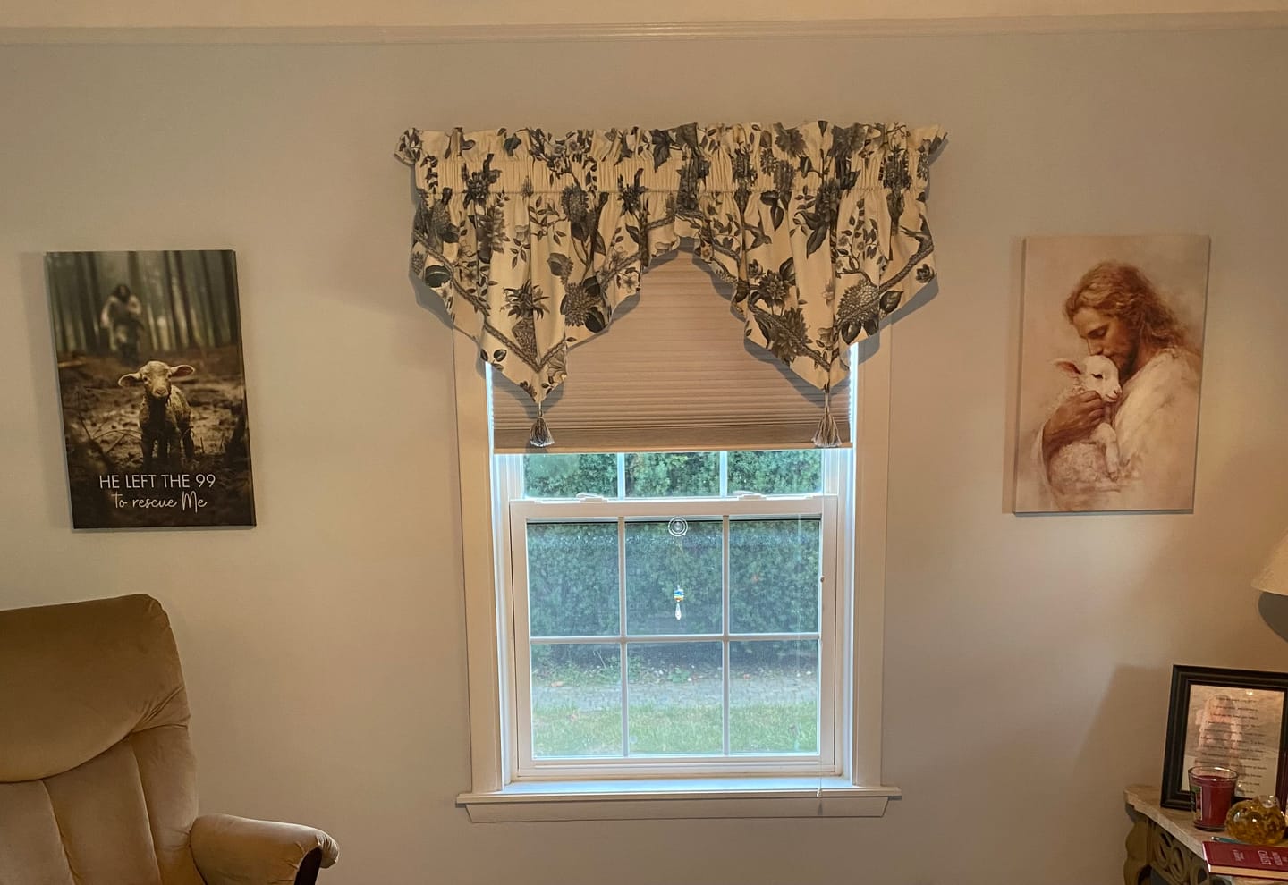 Customer photo review of The Good Shepherd – Jesus with Lamb Wall Art Canvas