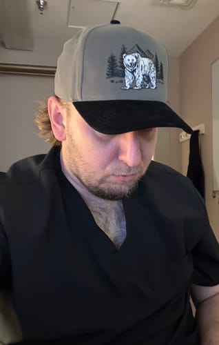 Customer photo review of Grizz Corduroy Brim Hat