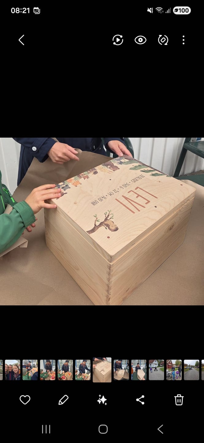 Customer photo review of Erinnerungsbox Baby - Niedliche Waldtiere
