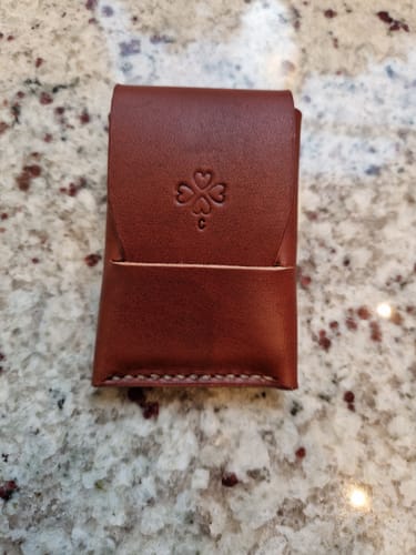 Customer photo review of Slimmad plånbok i äkta läder