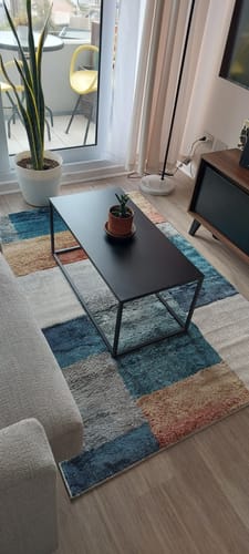 Customer photo review of Mesa de Centro Rectangular METAL BLACK