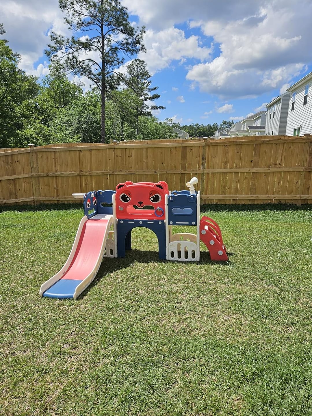 Customer photo review of TOBBI & NYEEKOY 9-in-1 Large Indoor Outdoor Slide Set