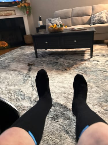 Customer photo review of Performance Eucalyptus Compression Socks