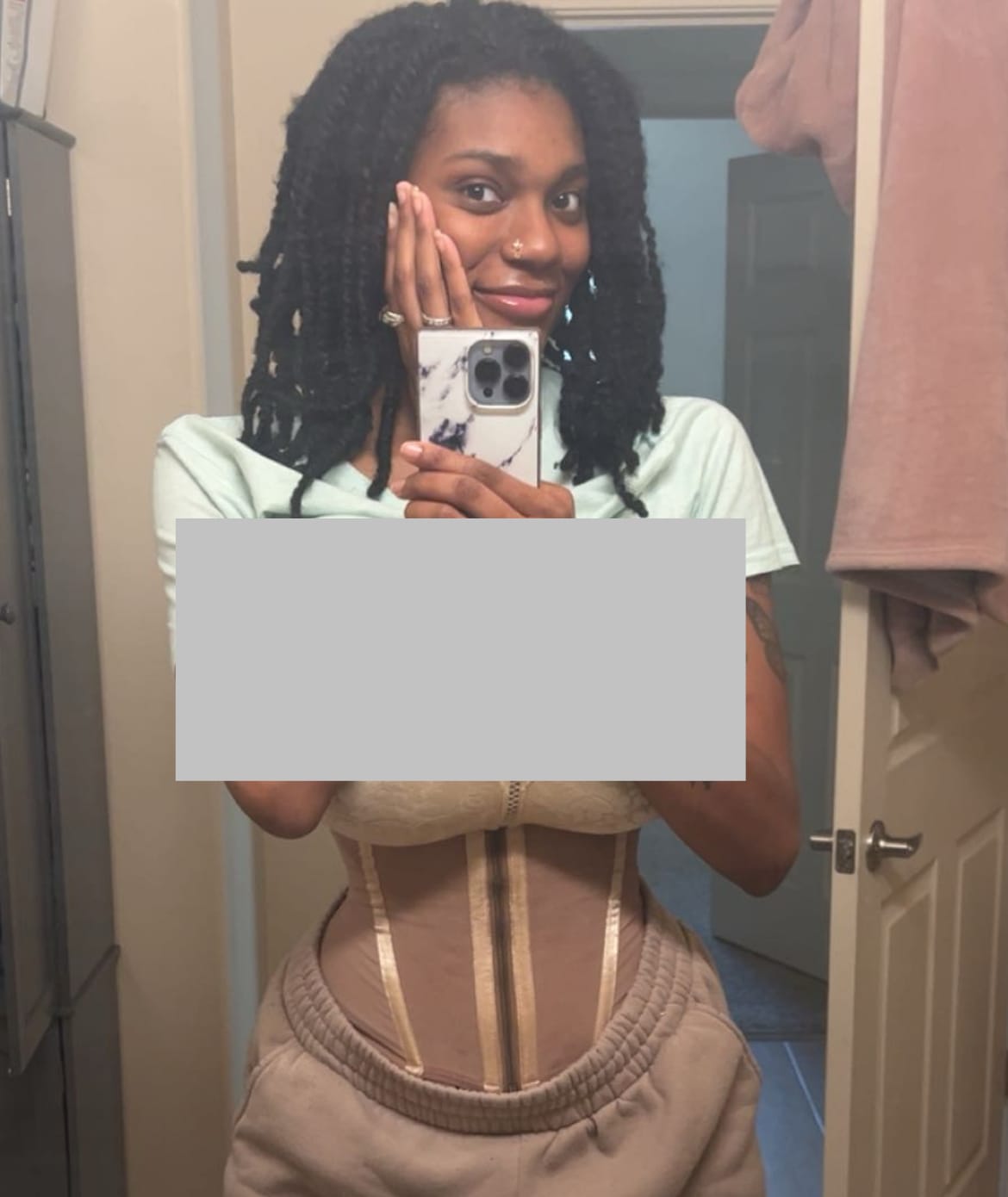 Customer photo review of Cocoa Waist Trainer
