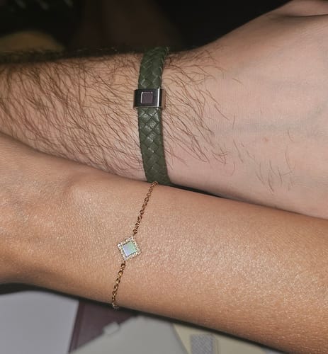 Customer photo review of The Energy Bracelet - Green