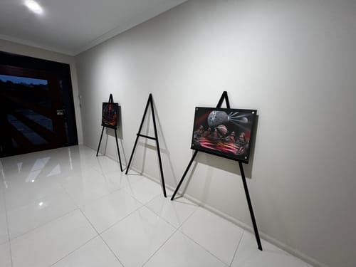 Customer photo review of Acrylic Frame - 5 cm Black Border