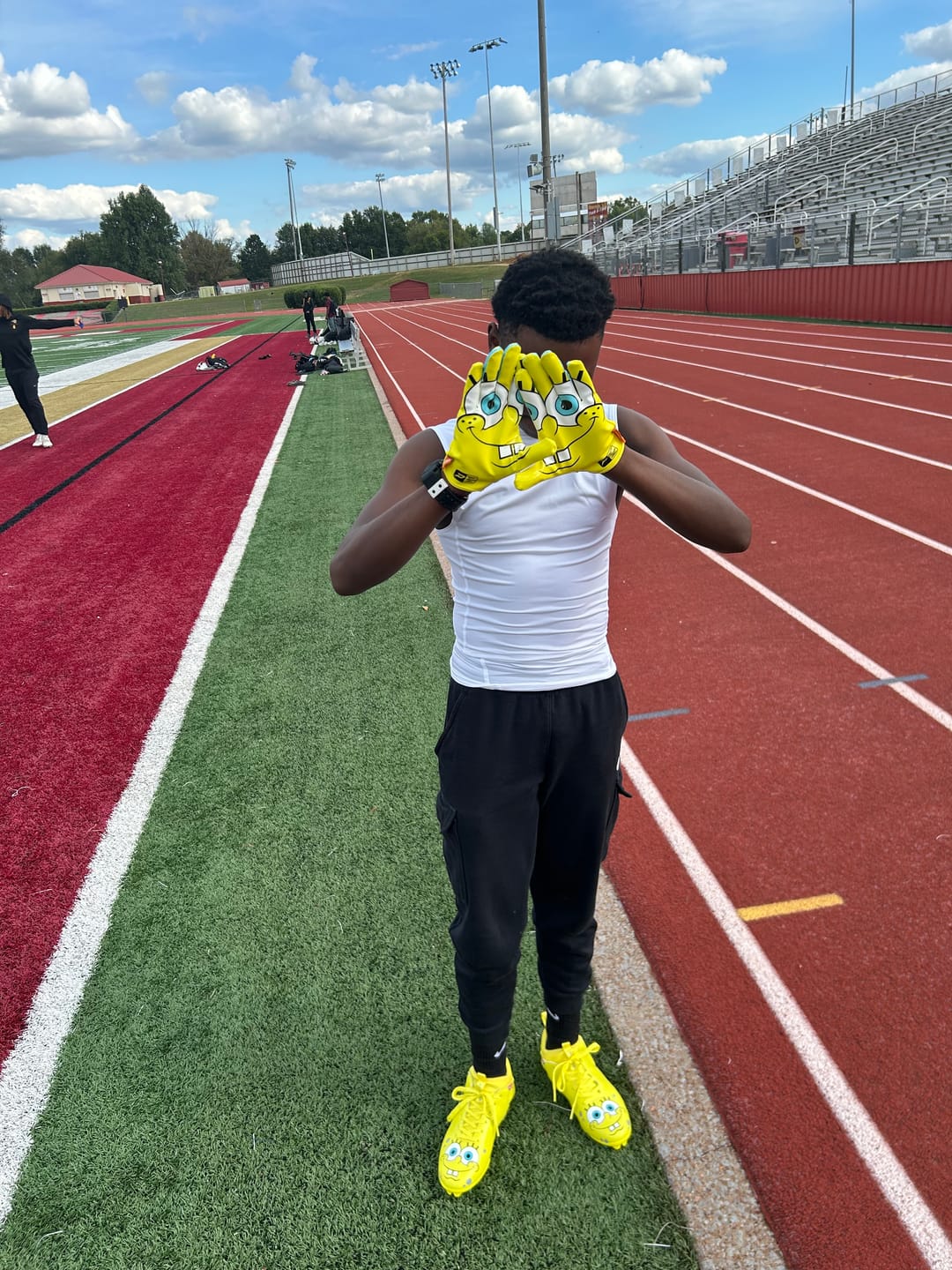 Customer photo review of SpongeBob Football Cleats - Quantum Speed 2.0 by Phenom Elite
