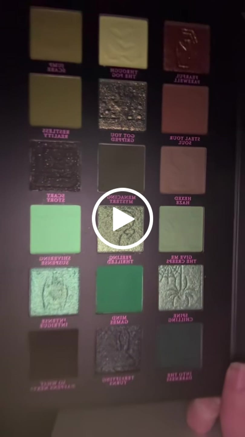 Klantvideorecensie van P.Louise Scary Tale Ending Halloween Palette