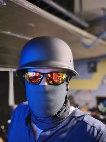 Customer photo review of Mayan DOT Germanator Beanie Black