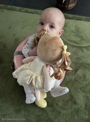 Customer photo review of Leyadoll Soft Plush Personalized Leya Doll, My First Baby Doll