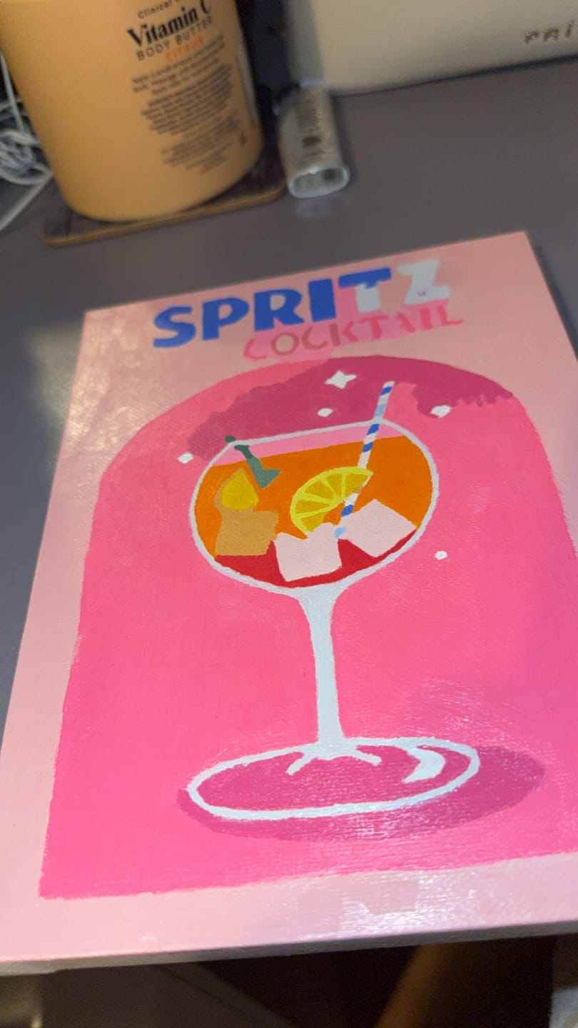 Customer photo review of 6 Mini Paintings - Colorful Cocktail Set