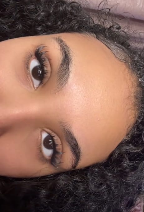 Customer photo review of Lash Bond & Seal - Black 10ml