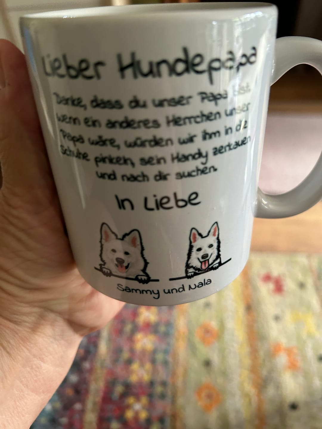 Customer photo review of Lieber Hundepapa - Individuelle Tasse