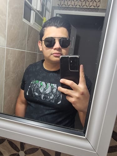 Customer photo review of Lentes De Sol Rb Hexagonal Flat Rb3548n Negro Verde G15