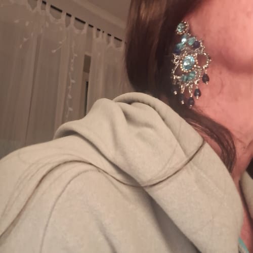 Customer photo review of Orecchini Mago Merlino