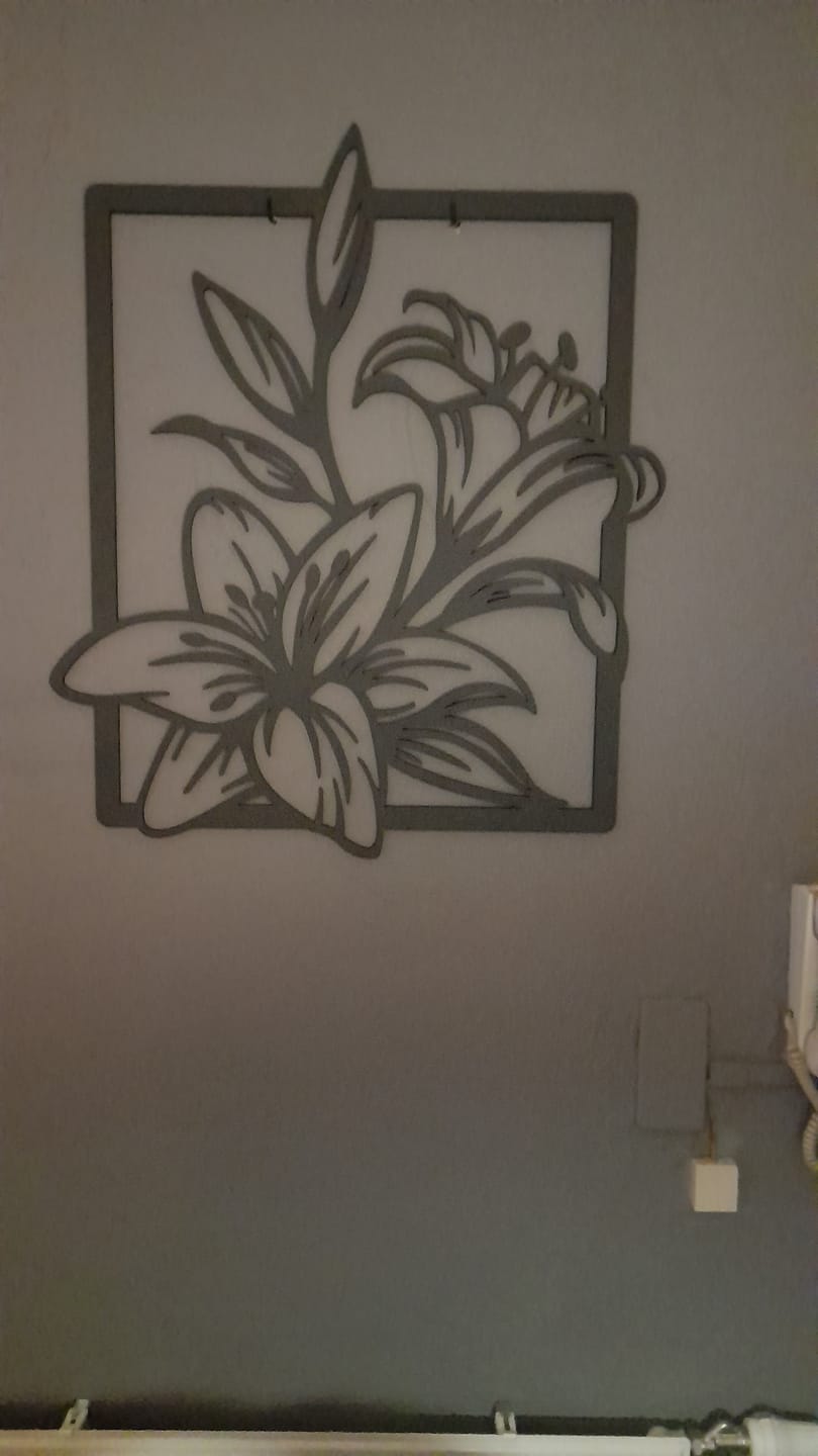Customer photo review of Wanddecoratie | Bloem in frame
