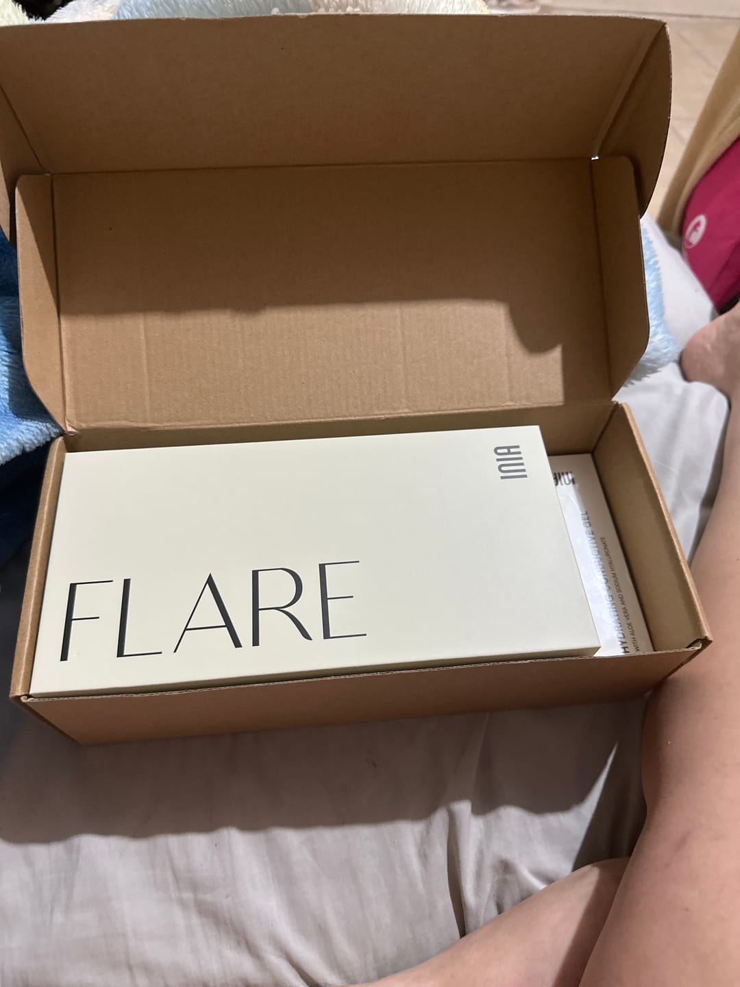 Customer photo review of INIA FLARE Dispositivo Facial de Microcorriente