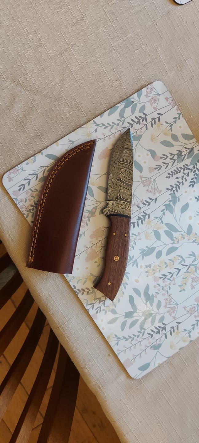 Customer photo review of Seconds Damascus Knife