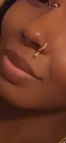 Customer photo review of Piercing Aliya