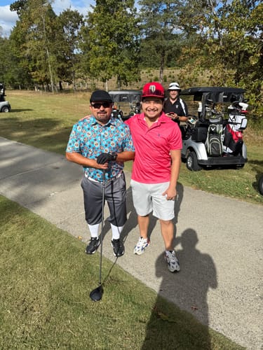 Customer photo review of pure charcoal-Men's Golf Knickers Pants