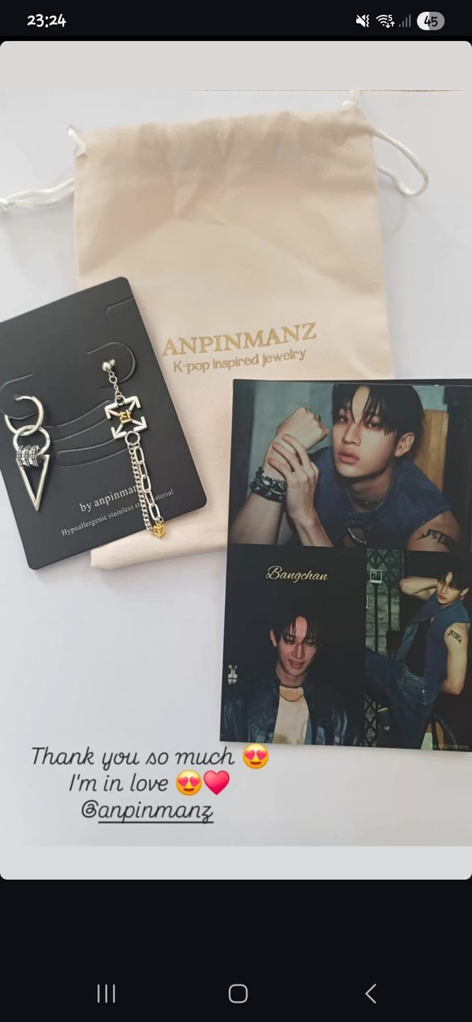 Customer photo review of Bangchan earrings