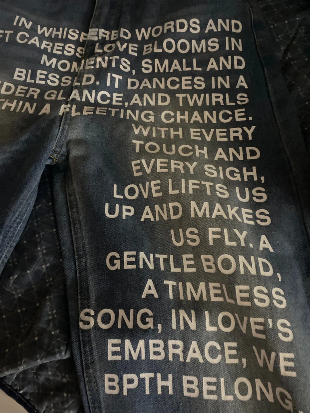 Customer photo review of THE POEM DENIM