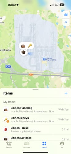 Customer photo review of SPOTMINDERS. Tracking Card