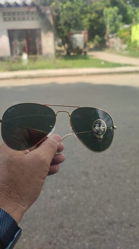 Customer photo review of Lentes De Sol Rb Piloto Aviado Rb3025n L0205 Dorado Verde
