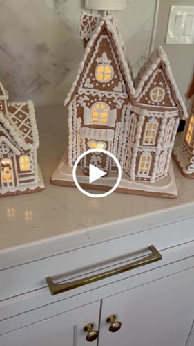 Customer video review of Lighted Gingerbread House Collection