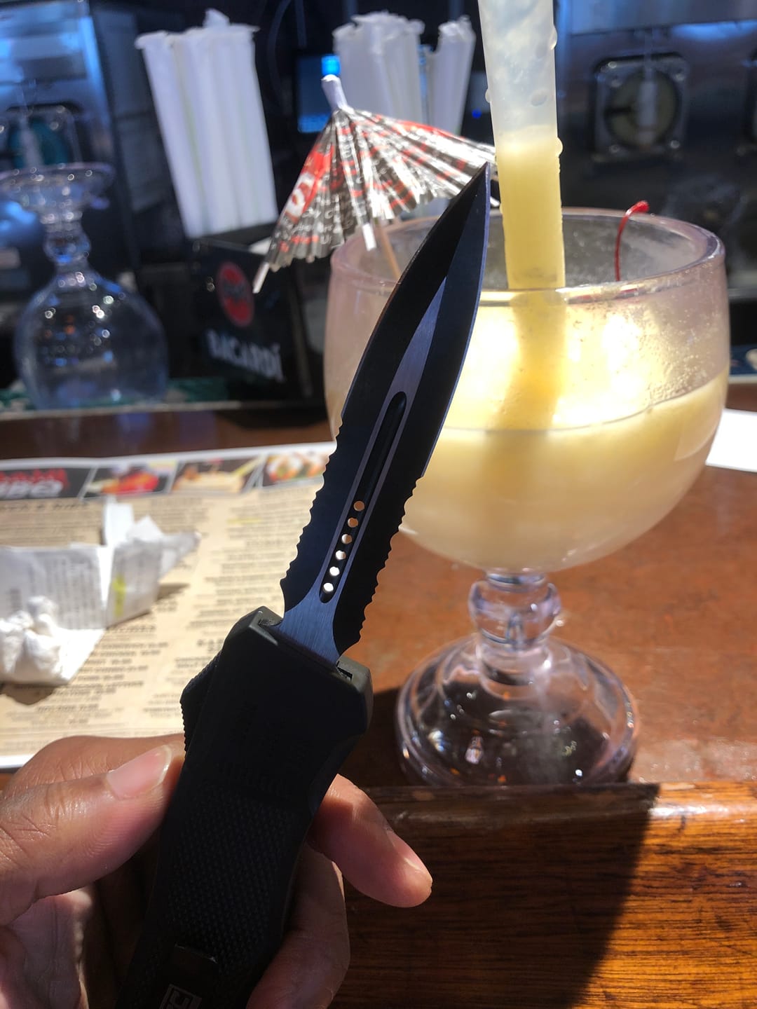Customer photo review of Black Phantom D/A OTF (Multiple Blade Styles Available)