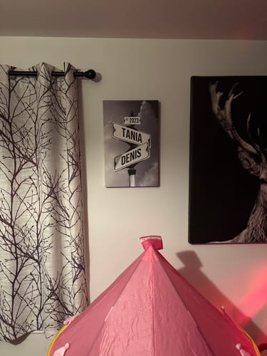 Customer photo review of COUPLES DATE OF LOVE by Cstm Canvas