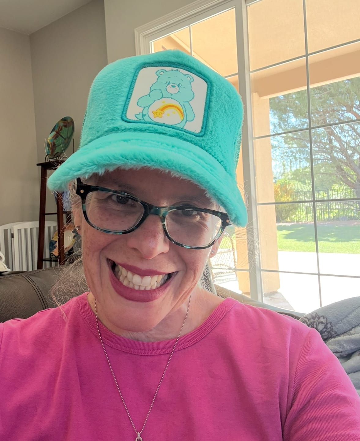 Customer photo review of OVERLORD X Care Bears:  Wish Bear Trucker Cap