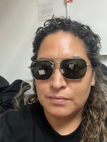 Customer photo review of Lentes De Sol Rb Piloto New Caravan Rb3636 Dorado Verde
