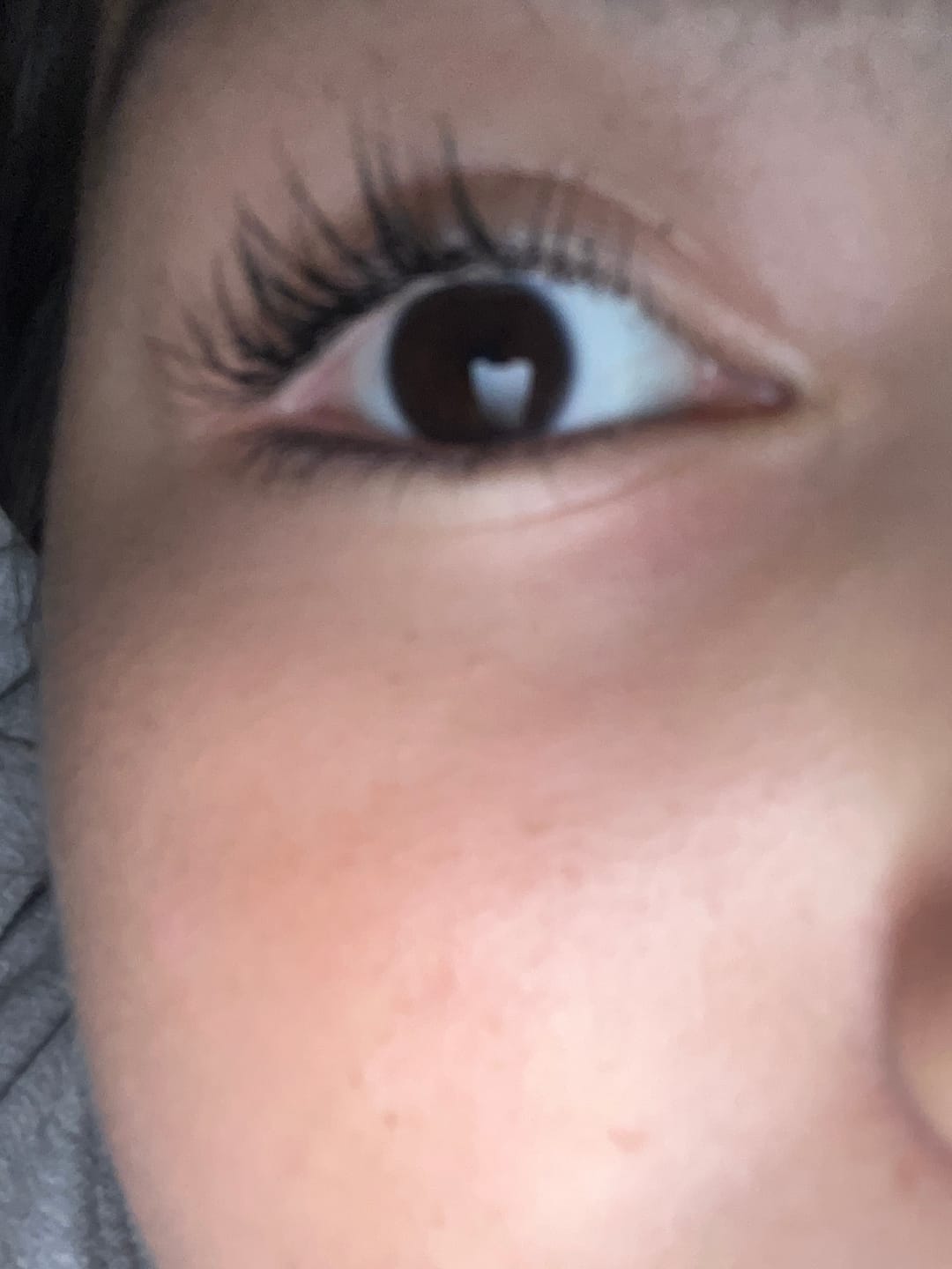 Customer photo review of Peptide Tubing Mascara