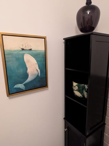 Customer photo review of White Whale Print