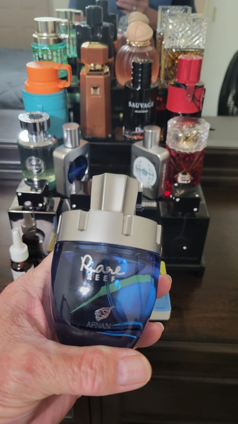 Customer photo review of Afnan Rare Reef Unisex Extrait de Parfum – 3.4 oz / 100 ml
