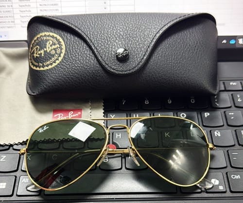 Customer photo review of Lentes De Sol Rb Piloto Aviado Rb3025n L0205 Dorado Verde