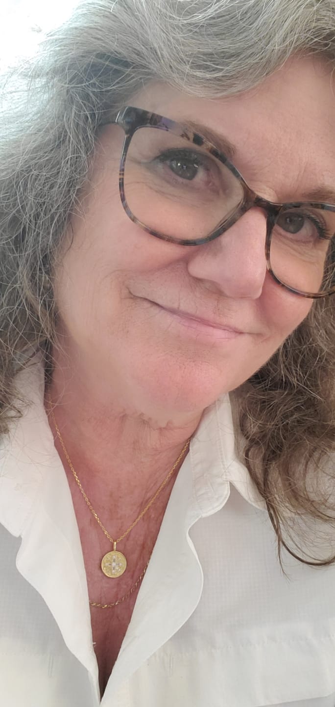 Customer photo review of Byzantine Cross Medallion Necklace