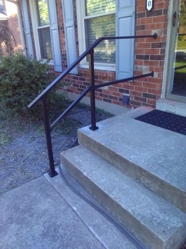 Customer photo review of Stair Handrail Wall Extension
