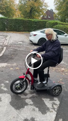 Customer video review of Scooter électrique à 3 roues 500w pour PMR et Séniors - Modèle Movo500